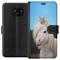 Miniatyrbillede 1 af 3: Samsung Galaxy S7 Tegnebogsetui Hest & Kat
