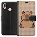 Pikkukuva 1 / 3: Huawei P20 lite Lompakkokotelo Mobilskal kawaii capybara flera figurer japansk stil