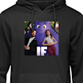 Miniatyrbillede 1 af 3: Hoodie til Voksen | Behagelig Hættetrøje IF: Låtsaskompisar sort S