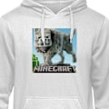 Miniatyrbillede 1 af 3: Hoodie til Voksen | Behagelig Hættetrøje A Minecraft Movie grå XL