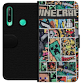 Miniatyrbillede 1 af 3: Huawei P40 lite E Tegnebogsetui Minecraft Kunst