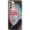 Pikkukuva 1 / 3: Samsung Galaxy A53 5G Läpinäkyvä kuori Supreme Albert Einstein 3D Motiivi Katumuoti Suunnittelu Suosittu Tiede Ikoni Kaupunkitaide