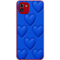 Pikkukuva 1 / 3: Samsung Galaxy A03 Läpinäkyvä kuori Siniset Sydämet