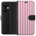 Kompatibel Tegnebogsetui til OnePlus Nord CE 3 Lite Lyserøde striber pink