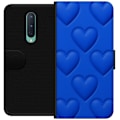 Pikkukuva 1 / 3: OnePlus 8 Lompakkokotelo Siniset Sydämet