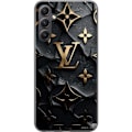 Miniatyrbillede 1 af 3: Samsung Galaxy S23 FE Gennemsigtig cover Louis Vuitton Mørk Tilstand Design Sort Luksus Stil Mode Populær Grafisk Mønster Modeikon Luksusmærke