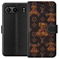 Miniatyrbillede 1 af 3: OnePlus Nord 4 Tegnebogsetui Louis Vuitton Teddybjørn Mønster Luksus Mode Design Populært Motiv Mode Trend Luksuriøse Accessories
