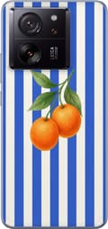 Kompatibel Mobilcover til Xiaomi 13T Blå appelsinstriber blå