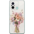 Pikkukuva 1 / 3: Xiaomi Redmi 12C Läpinäkyvä kuori Kännykkäkuori värikkäällä kukkakimpulla romanttisessa tyylissä