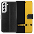 Miniatyrbillede 1 af 3: Samsung Galaxy S22 5G Tegnebogsetui Stockholm – fodbold