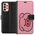 Miniatyrbillede 1 af 3: Samsung Galaxy A23 Tegnebogsetui Kawaii Piggy