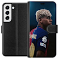 Pikkukuva 1 / 3: Samsung Galaxy S22+ 5G Lompakkokotelo Lamine Yamal - Barcelonan ihmelapsi fokuksessa