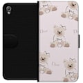Miniatyrbillede 1 af 3: Sony Xperia Z3 Tegnebogsetui Teddy Dior Vibes - luksuriøs bamse i modetil
