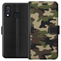 Pikkukuva 1 / 3: Samsung Galaxy A40 Lompakkokotelo Metsä camo