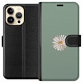 Pikkukuva 1 / 3: Apple iPhone 15 Pro Max Lompakkokotelo Vihreä Minimalikukka -