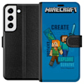 Pikkukuva 1 / 3: Samsung Galaxy S22+ 5G Lompakkokotelo Minecraft Luolastot