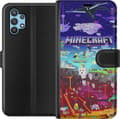 Kompatibelt Plånboksfodral till Samsung Galaxy A32 5G MineCraft