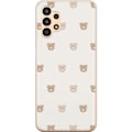 Pikkukuva 1 / 3: Samsung Galaxy A13 Läpinäkyvä kuori Teddy-tausta - söpöt teddykarhut pehmeällä taustalla