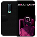 Miniatyrbillede 1 af 3: OnePlus 8 Tegnebogsetui Squid Game Tema Populær Serie Motiv Grafisk Ikonisk Design Asiatisk Popkultur Spænding Drama