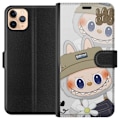 Pikkukuva 1 / 3: Apple iPhone 11 Pro Max Lompakkokotelo Labubu Minimal Mood - Yksinkertainen ja tyylikäs hirviösuunnittelu