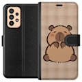 Pikkukuva 1 / 3: Samsung Galaxy A53 5G Lompakkokotelo Mobilskal kawaii capybara flera figurer japansk stil