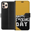 Miniatyrbillede 1 af 3: Apple iPhone 11 Pro Tegnebogsetui Another Day Tekstmotiv Humor Streetwear Grafisk Rå Stil Populært Livsstil By Mode Design