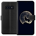 Miniatyrbillede 1 af 3: Samsung Galaxy S10e Tegnebogsetui Ulve Måne