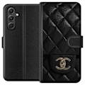 Miniatyrbillede 1 af 3: Samsung Galaxy A25 Tegnebogsetui Chanel Sort