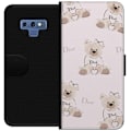 Miniatyrbillede 1 af 3: Samsung Galaxy Note9 Tegnebogsetui Teddy Dior Vibes - luksuriøs bamse i modetil