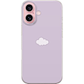 Pikkukuva 1 / 3: Apple iPhone 16 Läpinäkyvä kuori Lila Pilvi - minimalistine