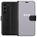 Miniatyrbillede 1 af 3: Samsung Galaxy S24+ Tegnebogsetui Lilla Blomminimalisme - stil
