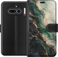 Kompatibel Tegnebogsetui til Nothing Phone (4a) Smaragdmarmor grøn