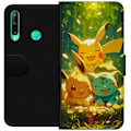 Miniatyrbillede 1 af 3: Huawei P40 lite E Tegnebogsetui Pixelmonster spillestil - farv