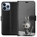 Miniatyrbillede 1 af 3: Apple iPhone 13 Pro Max Tegnebogsetui Pop Mart MEGA LABUBU LABUBU Sketch 1000%