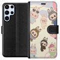 Miniatyrbillede 1 af 3: Samsung Galaxy S24 Ultra Tegnebogsetui Labubu Pop Mart Samling Motiv Figur Samling Design Populært Art Toy Pop Mart Kreativ Grafisk
