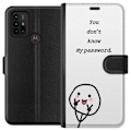 Miniatyrbillede 1 af 3: Motorola Moto G30 Tegnebogsetui Du Kender Ikke Mit Adgangskode