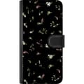 Kompatibel Tegnebogsetui til Xiaomi 13T Sort blomstergrafik sort