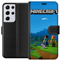 Pikkukuva 1 / 3: Samsung Galaxy S21 Ultra 5G Lompakkokotelo Minecraft Key Art