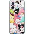 Miniatyrbilde 1 av 3: Xiaomi Redmi 12C Gjennomsiktig deksel Kawaii Sanrio Crew