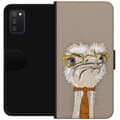 Kompatibelt Plånboksfodral till Samsung Galaxy A03s Beige strutsprofessor beige