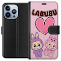 Pikkukuva 1 / 4: Apple iPhone 13 Pro Lompakkokotelo Labubu Pink Monster