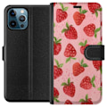 Pikkukuva 1 / 3: Apple iPhone 12 Pro Max Lompakkokotelo Mansikkahaaveet - Retro