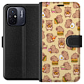 Miniatyrbillede 1 af 3: Xiaomi Redmi 12C Tegnebogsetui Kawaii capybara mobilcover med flere søde figurer