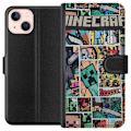 Pikkukuva 1 / 3: Apple iPhone 13 mini Lompakkokotelo Minecraft Taide