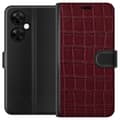 Kompatibel Tegnebogsetui til OnePlus Nord CE 3 Lite Vinrøde krybdyrskæl rød