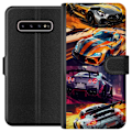 Miniatyrbillede 1 af 3: Samsung Galaxy S10+ Tegnebogsetui Rallyfeber - fartfyldt motiv