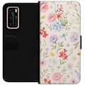 Miniatyrbillede 1 af 3: Huawei P40 Tegnebogsetui Blomster