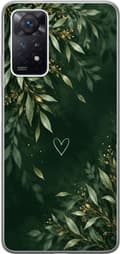 Kompatibel Mobilcover til Xiaomi Redmi Note 11 Pro Skovblad grøn