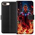 Miniatyrbillede 1 af 3: Apple iPhone 7 Plus Tegnebogsetui Ronaldo Inferno - fodboldhelt i flammer