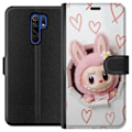 Pikkukuva 1 / 3: Xiaomi Redmi 9 Lompakkokotelo Labubu Sydän Taustakuva Pop Mart Rakkausteema Hahmodesign Suosittu Motiivi Keräilytaideteossarja